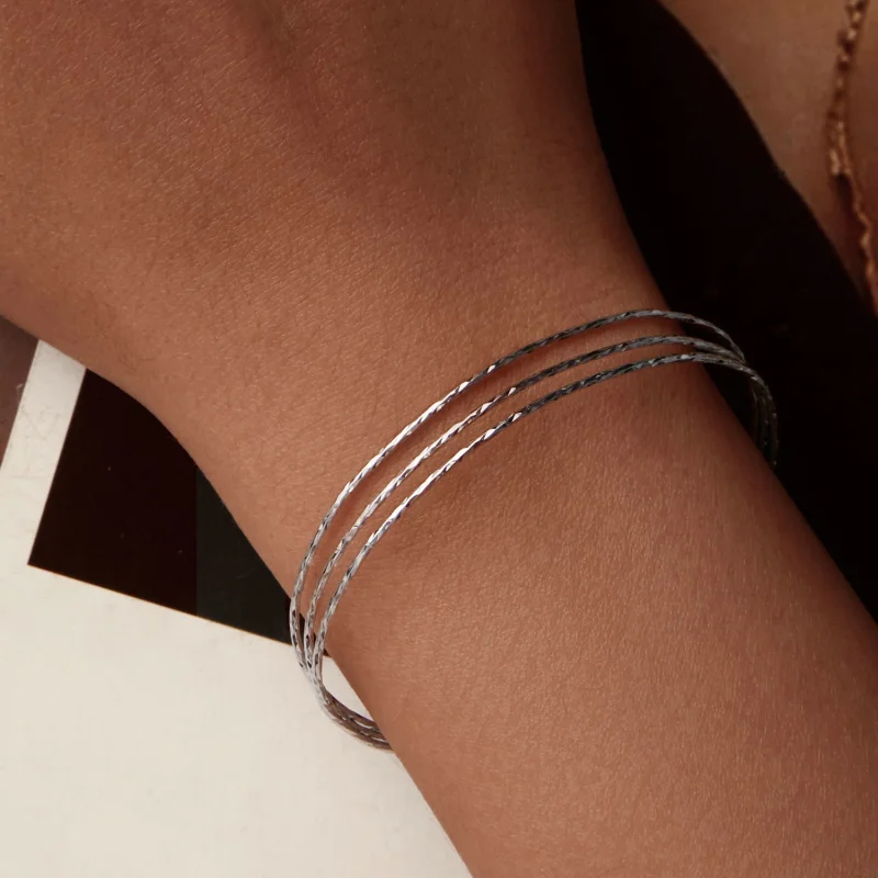 (Bild für) PANDORA-Stil Einfaches mehrreihiges Armband - SCB273 - Ansicht 8