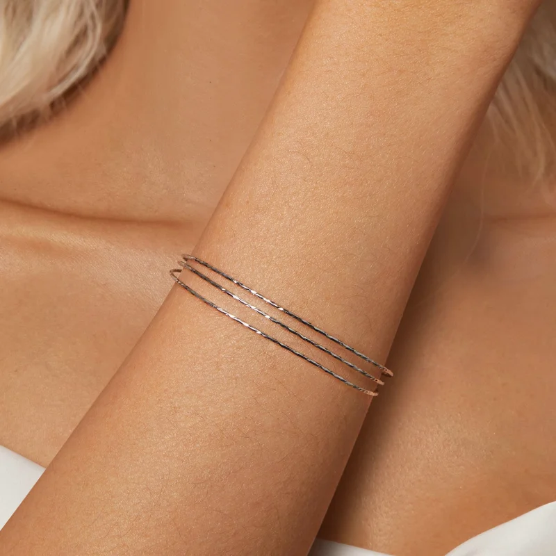 (Bild für) PANDORA-Stil Einfaches mehrreihiges Armband - SCB273 - Ansicht 9