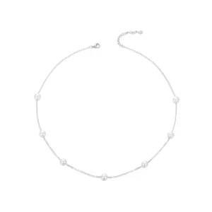 (Bild für) PANDORA-Stil Gypsophila-Halskette - BSN389
