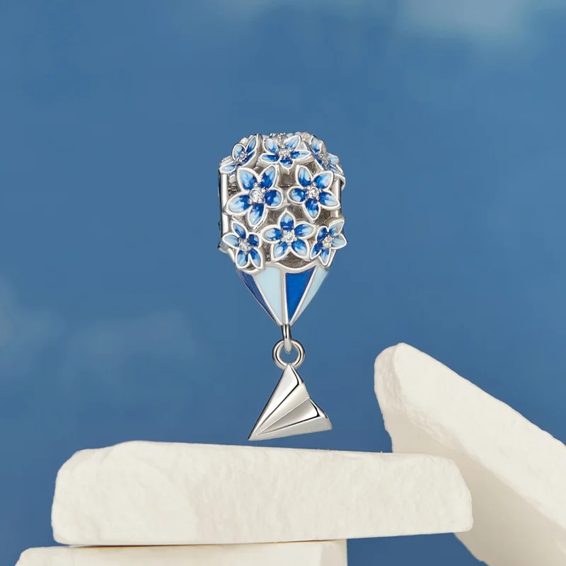 (Bild für) PANDORA-Stil Heißluftballon-Anhänger - BSC1026 - Ansicht 2