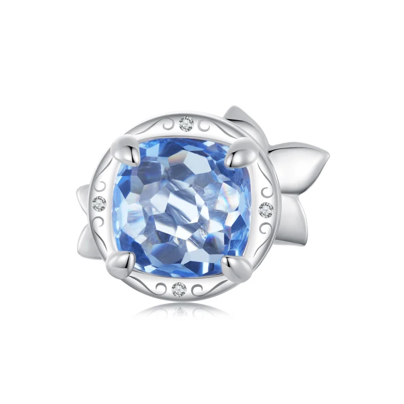 (Bild für) PANDORA Stil Kleine Ritterspornblume Charm - BSC1029 - Ansicht 2