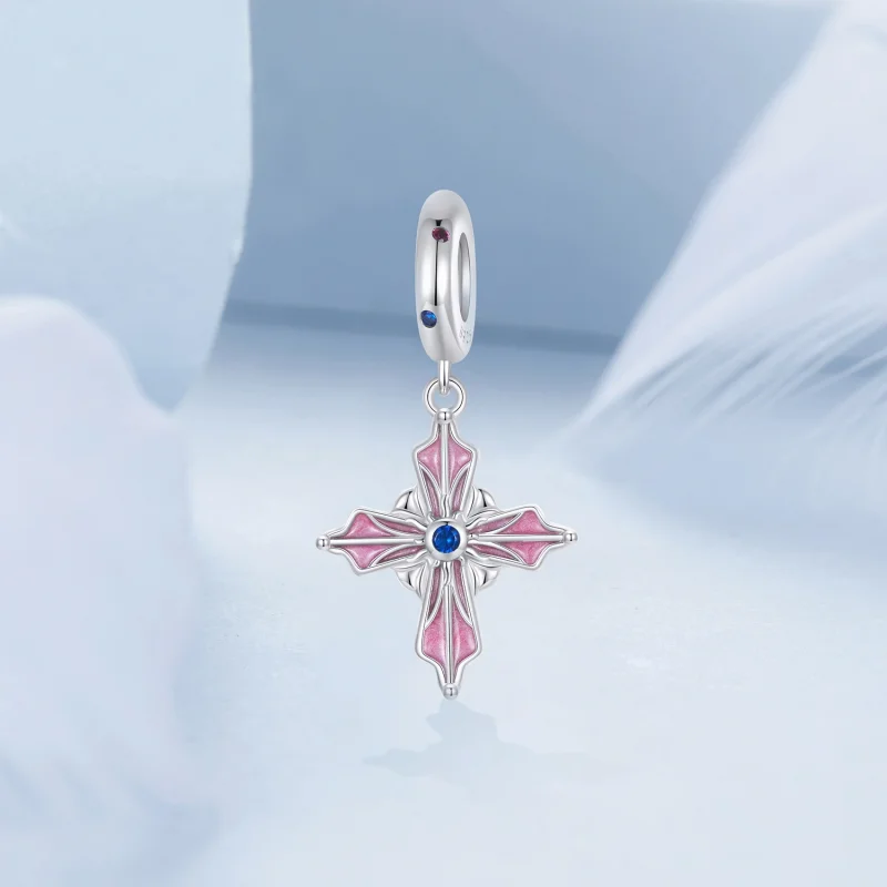 (Bild für) PANDORA-Stil Kreuz-Anhänger - BSC1023 - Ansicht 2