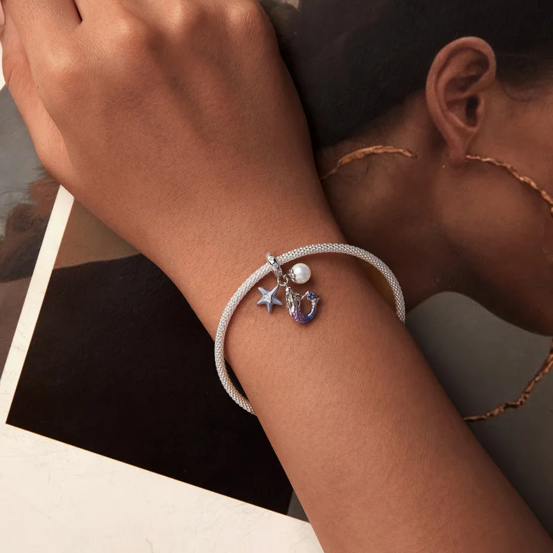 (Bild für) PANDORA-Stil Meerjungfrau-Anhänger - SCC2768 - Ansicht 5