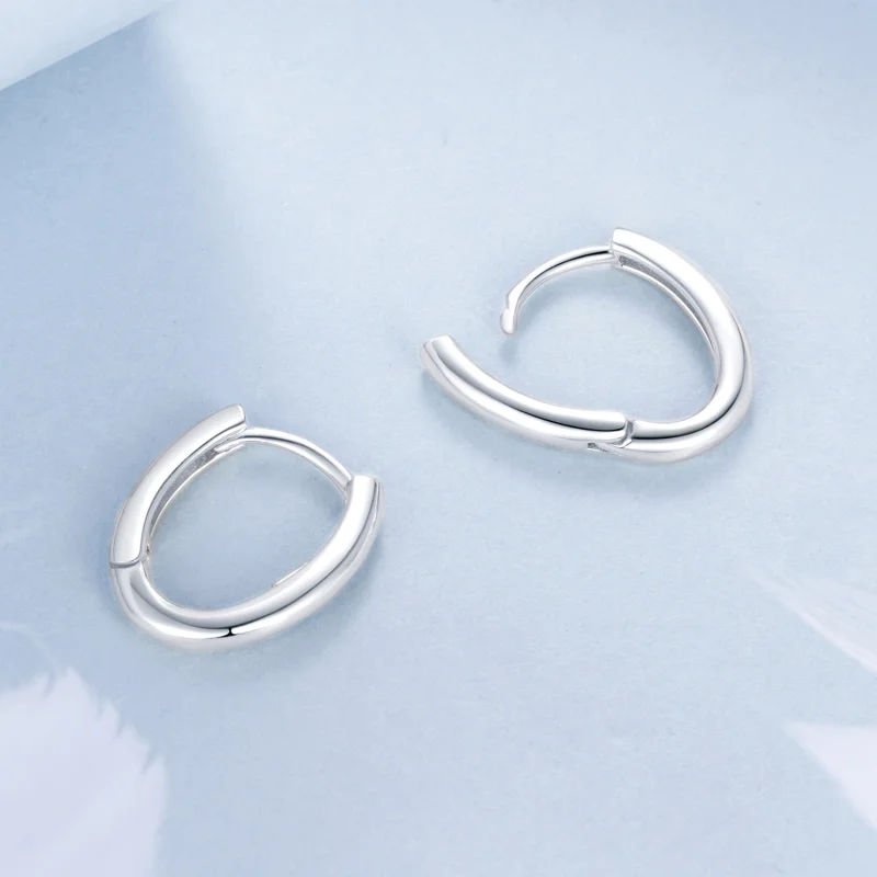 (Bild für) PANDORA-Stil Ovale Ohrringe - BSE1015-A - Ansicht 4