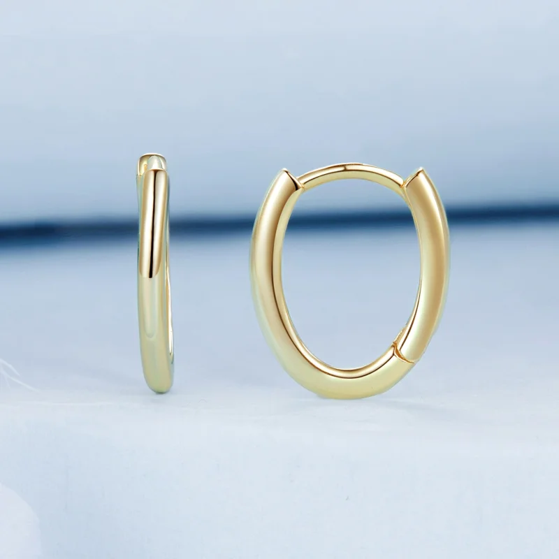 (Bild für) PANDORA-Stil Ovale Ohrringe - BSE1015-B - Ansicht 2
