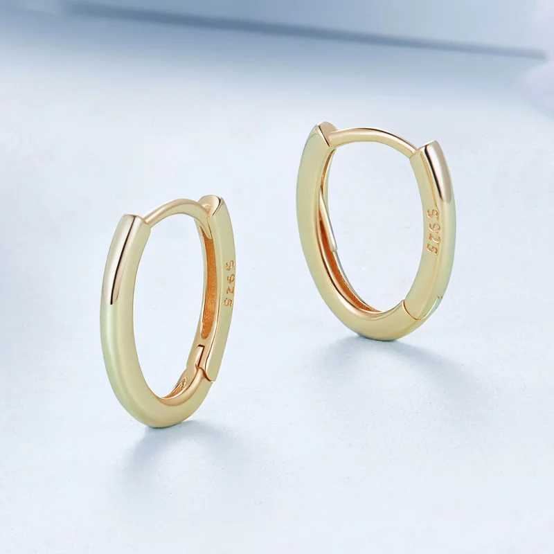 (Bild für) PANDORA-Stil Ovale Ohrringe - BSE1015-B - Ansicht 3