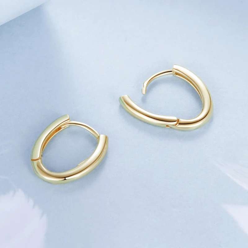 (Bild für) PANDORA-Stil Ovale Ohrringe - BSE1015-B - Ansicht 4