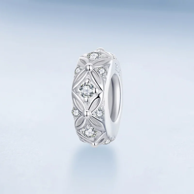 (Bild für) PANDORA-Stil Prägemuster Silikon-Abstandscharm - BSC1011 - Ansicht 2