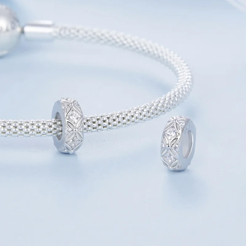(Bild für) PANDORA-Stil Prägemuster Silikon-Abstandscharm - BSC1011 - Ansicht 4