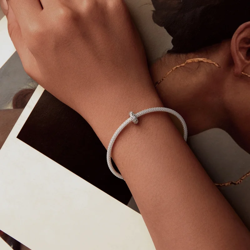 (Bild für) PANDORA-Stil Prägemuster Silikon-Abstandscharm - BSC1011 - Ansicht 6