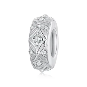 (Bild für) PANDORA-Stil Prägemuster Silikon-Abstandscharm - BSC1011