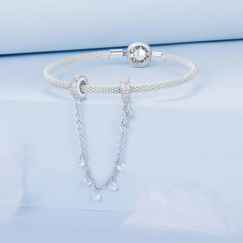 (Bild für) PANDORA-Stil Prägeschutzsilicium-Sicherheitskette - BSC1012 - Ansicht 3