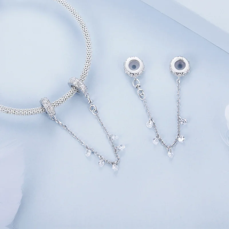(Bild für) PANDORA-Stil Prägeschutzsilicium-Sicherheitskette - BSC1012 - Ansicht 4