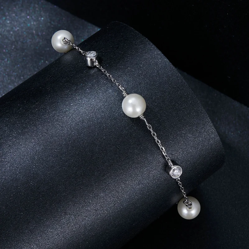 (Bild für) PANDORA Stil Sea Rhythm 0,1 ct Armband (mit einem Zertifikat) - MSB017 - Ansicht 2