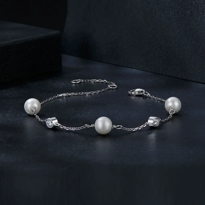 (Bild für) PANDORA Stil Sea Rhythm 0,1 ct Armband (mit einem Zertifikat) - MSB017 - Ansicht 3