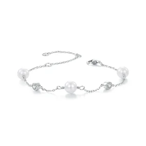 (Bild für) PANDORA Stil Sea Rhythm 0,1 ct Armband (mit einem Zertifikat) - MSB017
