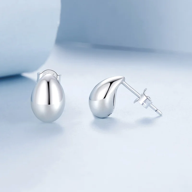 (Bild für) PANDORA-Stil Silberne Tränenohrringe - BSE1014 - Ansicht 4
