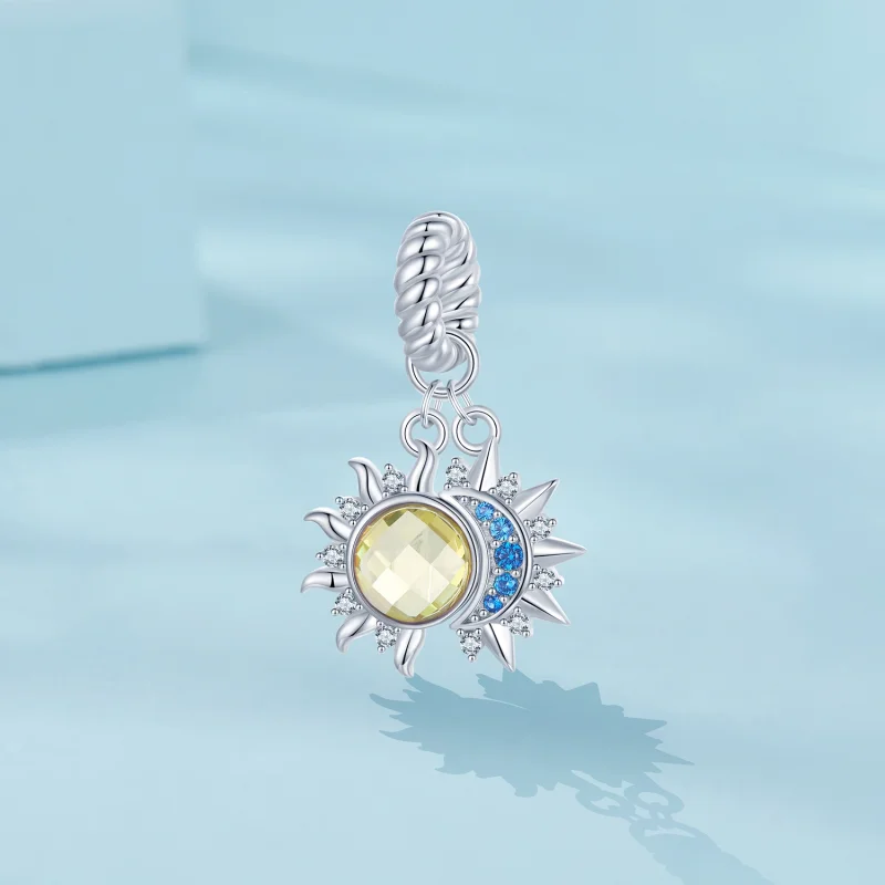 (Bild für) PANDORA-Stil Sonne-und-Mond-Anhänger - SCC2802 - Ansicht 2