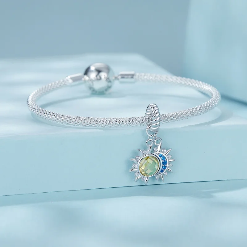 (Bild für) PANDORA-Stil Sonne-und-Mond-Anhänger - SCC2802 - Ansicht 3