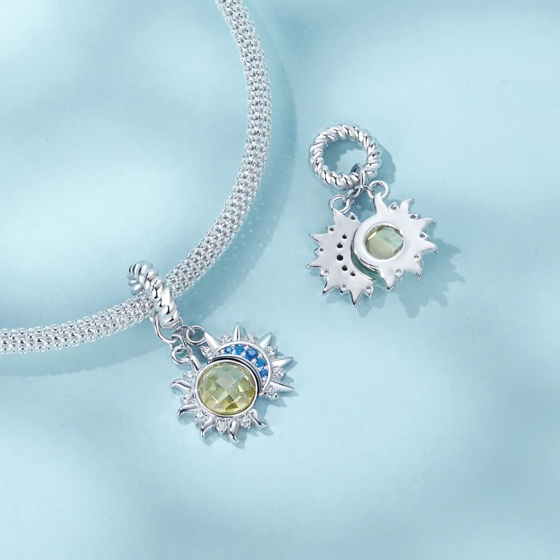 (Bild für) PANDORA-Stil Sonne-und-Mond-Anhänger - SCC2802 - Ansicht 4