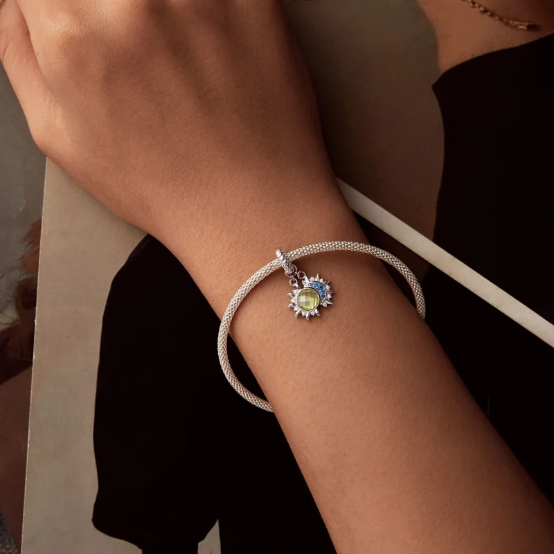 (Bild für) PANDORA-Stil Sonne-und-Mond-Anhänger - SCC2802 - Ansicht 5