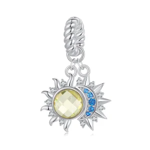 (Bild für) PANDORA-Stil Sonne-und-Mond-Anhänger - SCC2802