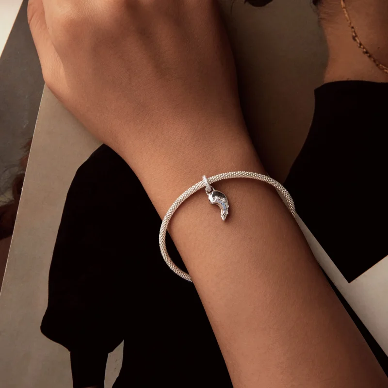 (Bild für) PANDORA-Stil Sonne-und-Mond-Liebesanhänger - BSC1034 - Ansicht 3