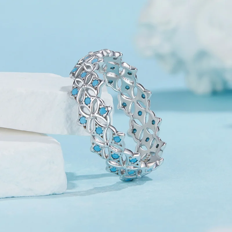 (Bild für) PANDORA-Stil Türkisring - BSR556 - Ansicht 2