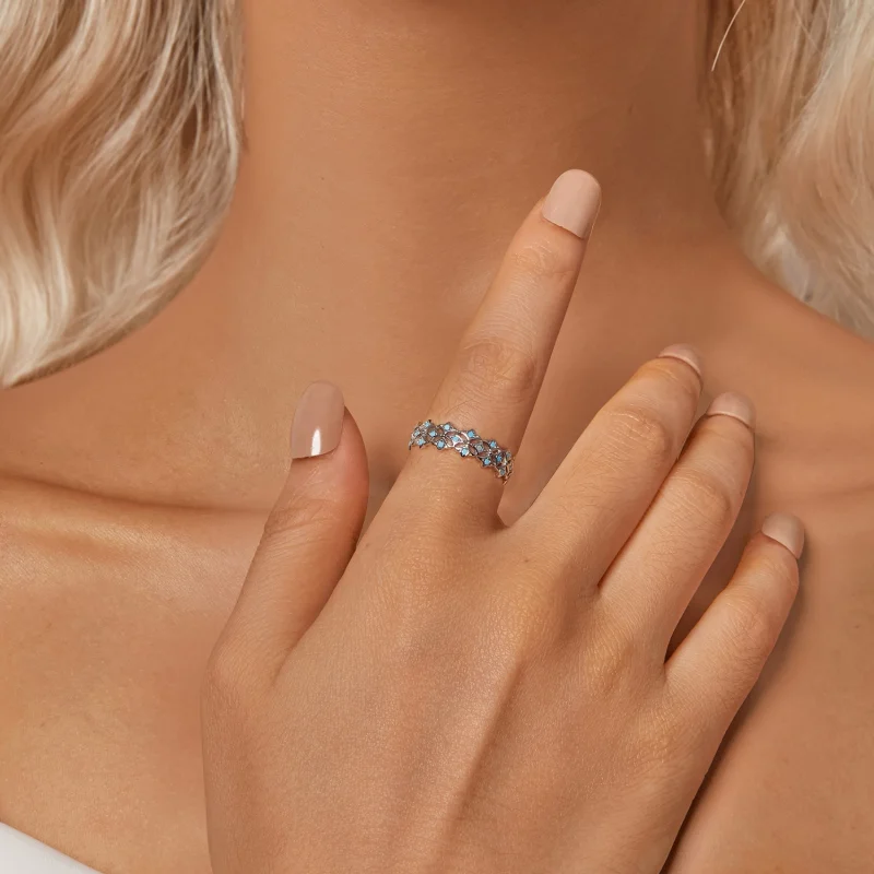 (Bild für) PANDORA-Stil Türkisring - BSR556 - Ansicht 6