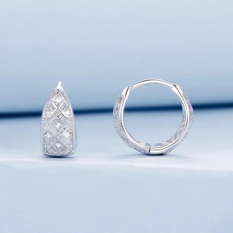 (Bild für) PANDORA-Stil Vintage-Spitzenohrringe - BSE1035 - Ansicht 2
