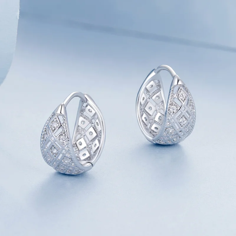 (Bild für) PANDORA-Stil Vintage-Spitzenohrringe - BSE1035 - Ansicht 3