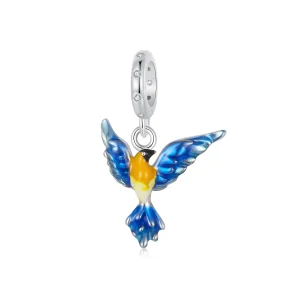 (Bild für) PANDORA-Stil Vogel-Anhänger - SCC2821