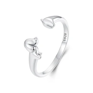 (Bild für) PANDORA Style 3D Dackel Offener Ring - SCR1033-E