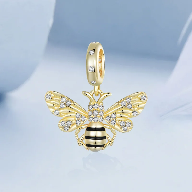 (Bild für) PANDORA Style Bienen-Anhänger - BSC1035 - Ansicht 2