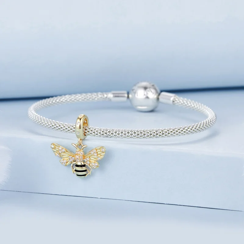 (Bild für) PANDORA Style Bienen-Anhänger - BSC1035 - Ansicht 3