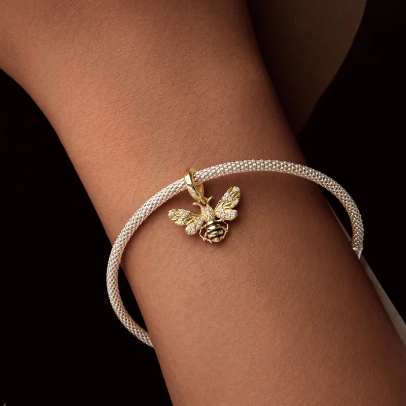 (Bild für) PANDORA Style Bienen-Anhänger - BSC1035 - Ansicht 6