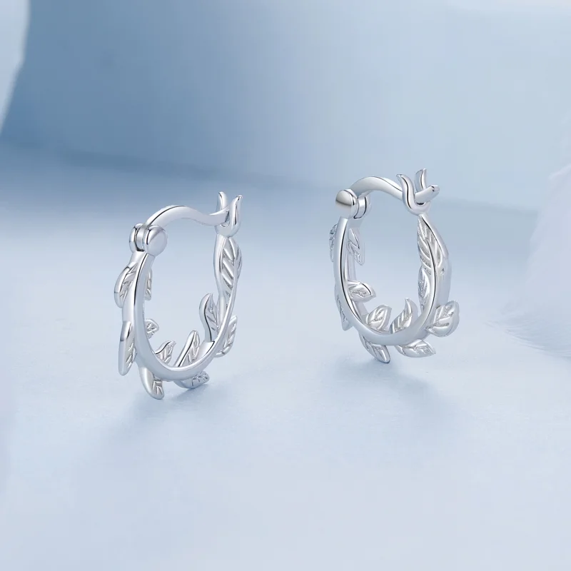 (Bild für) PANDORA Style Blatt Ohrringe - BSE1022 - Ansicht 3