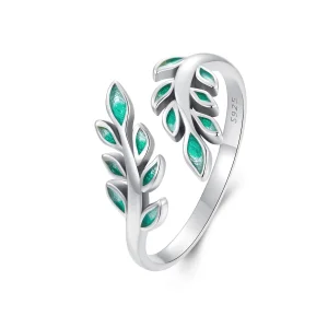 (Bild für) PANDORA Style Blattförmiger Offener Ring - BSR542-E
