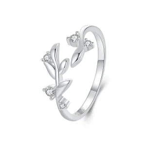 (Bild für) PANDORA Style Blattförmiger Offener Ring - BSR562-E