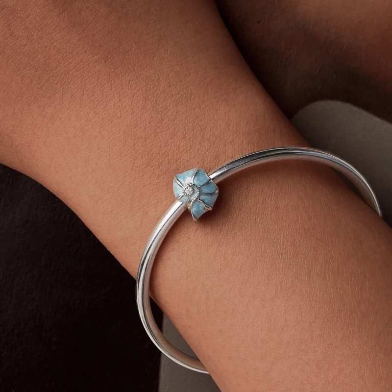 (Bild für) PANDORA Style Blaue Muschel-Anhänger - BSC1018 - Ansicht 7