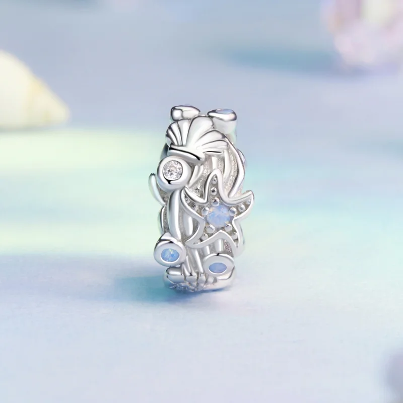 (Bild für) PANDORA Style Blauer Ozean Silikon Abstandscharm - BSC1019 - Ansicht 2