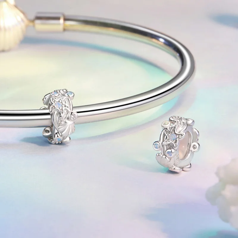 (Bild für) PANDORA Style Blauer Ozean Silikon Abstandscharm - BSC1019 - Ansicht 4