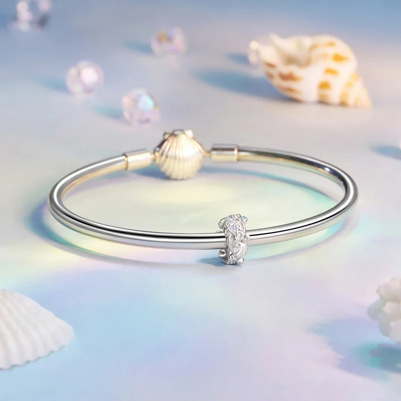 (Bild für) PANDORA Style Blauer Ozean Silikon Abstandscharm - BSC1019 - Ansicht 5