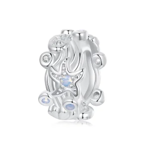(Bild für) PANDORA Style Blauer Ozean Silikon Abstandscharm - BSC1019
