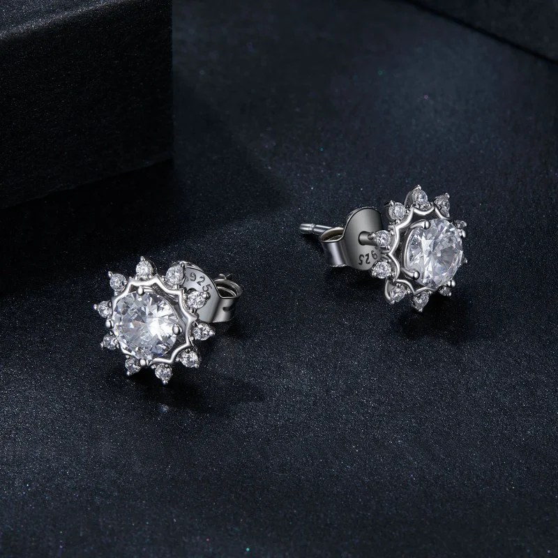 (Bild für) PANDORA Style Brilliant Beauty 0,5 ct Moissanit Ohrringe (Zwei Zertifikate) - MS - Ansicht 3