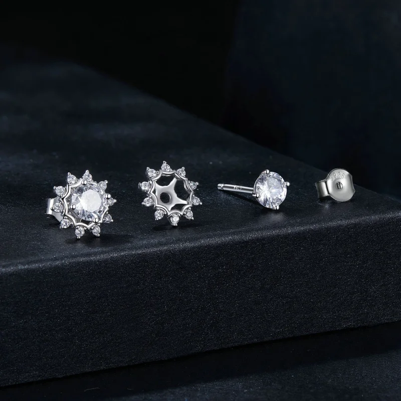 (Bild für) PANDORA Style Brilliant Beauty 0,5 ct Moissanit Ohrringe (Zwei Zertifikate) - MS - Ansicht 8