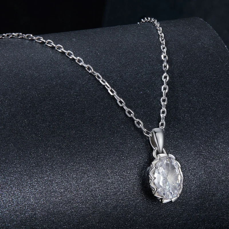 (Bild für) PANDORA Style Brilliant Beauty 1ct Moissanit Halskette (mit einem Zertifikat) - - Ansicht 2