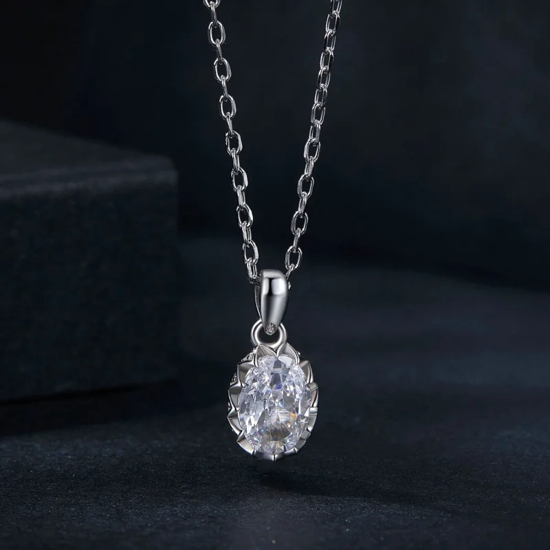 (Bild für) PANDORA Style Brilliant Beauty 1ct Moissanit Halskette (mit einem Zertifikat) - - Ansicht 3