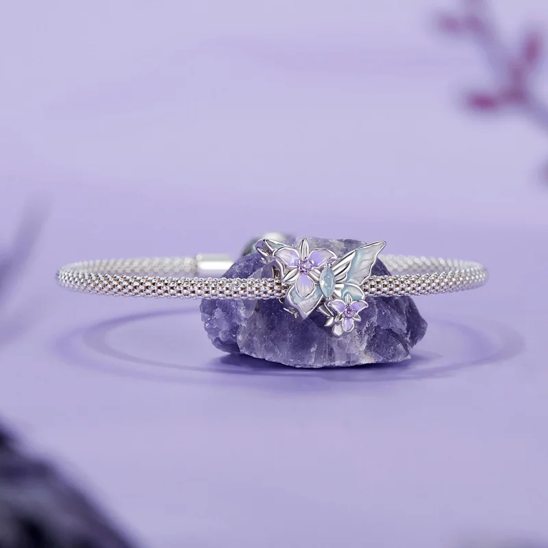 (Bild für) PANDORA Style Butterfly Iris Charm - BSC1030 - Ansicht 5
