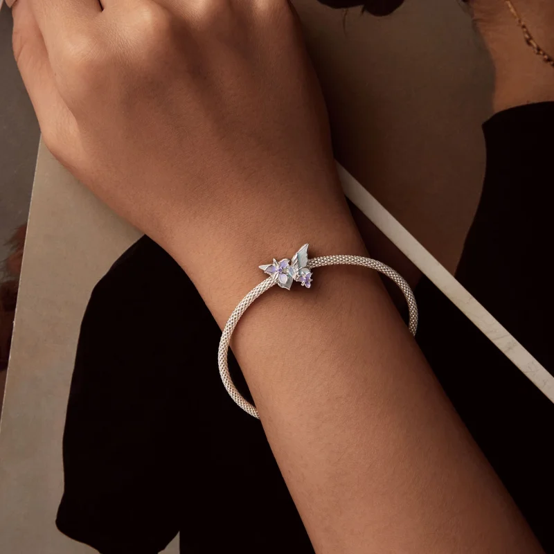 (Bild für) PANDORA Style Butterfly Iris Charm - BSC1030 - Ansicht 6